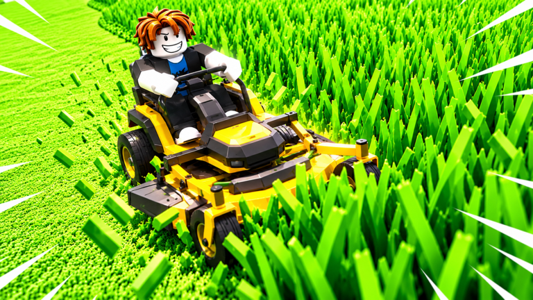 Official Clip That Grass promotional artwork showing a mower clearing a lawn