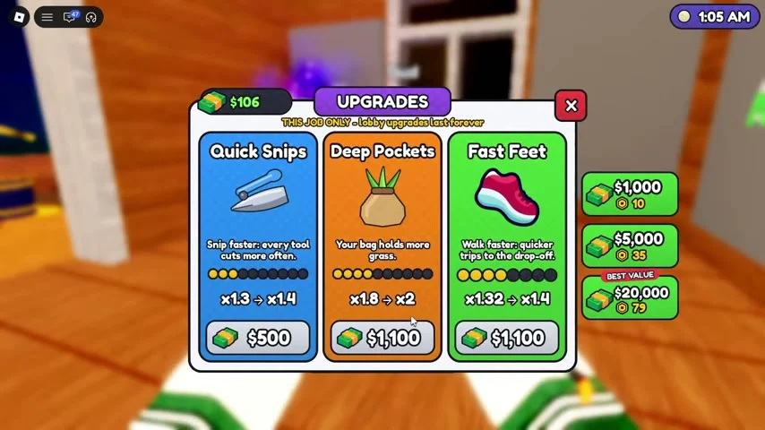 Quick Snips Deep Pockets and Fast Feet upgrade cards